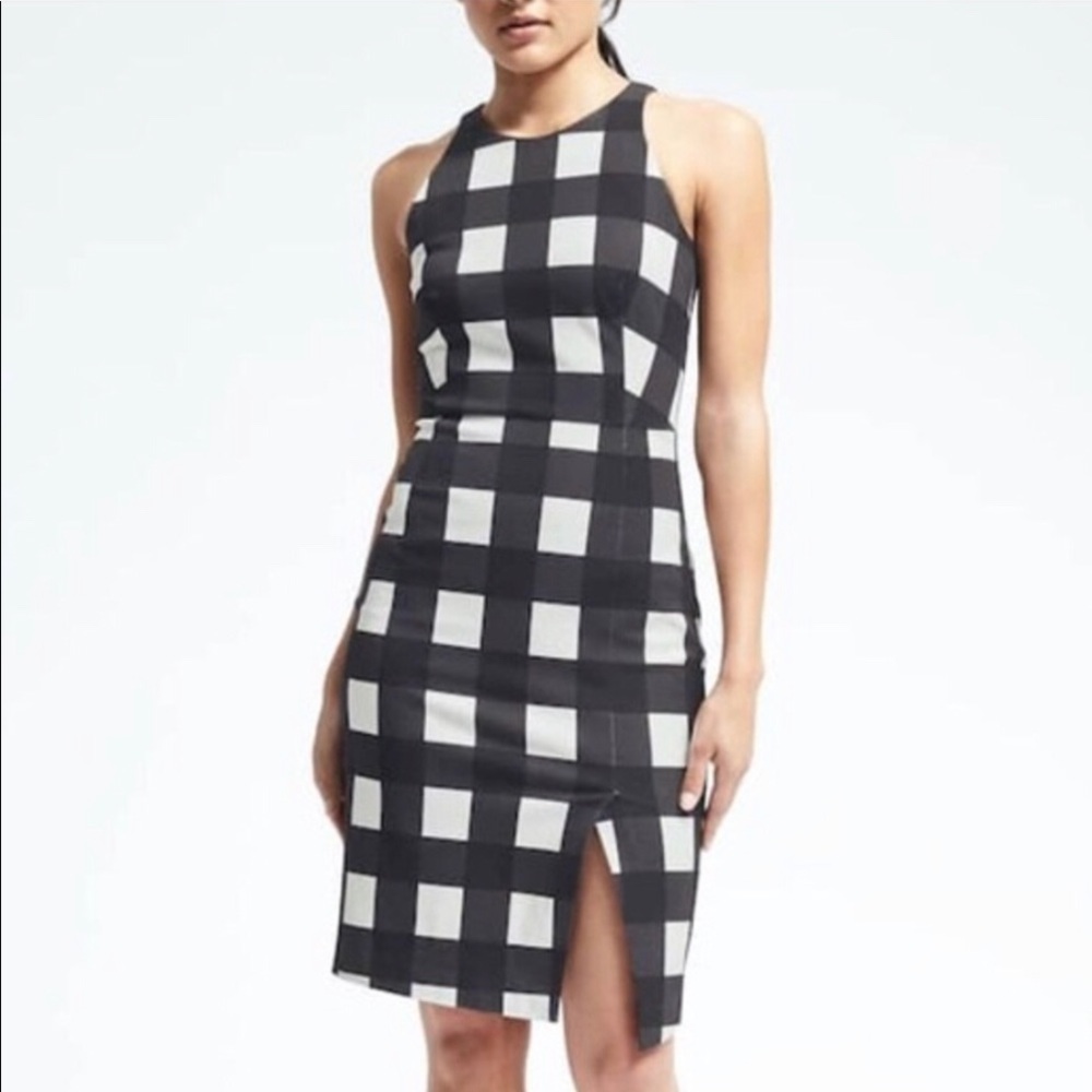 COPY - Banana Republic Black & White Dress Size 8P NWT